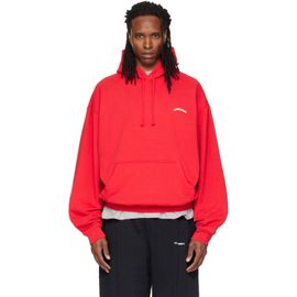 VETEMENTS VETEMENTS Red Oversized 'Lifeguard' Hoodie