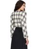 VETEMENTS VETEMENTS White & Black Round Shoulder Tweed Jacket - 3