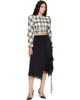 VETEMENTS VETEMENTS White & Black Round Shoulder Tweed Jacket - 4