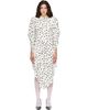 VETEMENTS VETEMENTS White Round Shoulder Midi Dress - 1