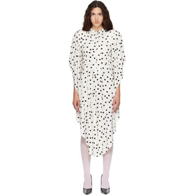 VETEMENTS VETEMENTS White Round Shoulder Midi Dress