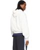 VETEMENTS VETEMENTS White Scribbled Logo Zip Up Hoodie - 3