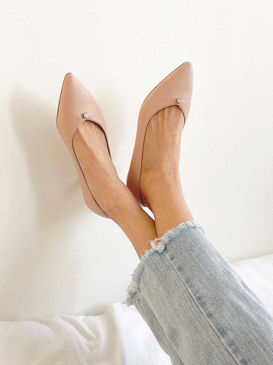 VETIANO Diamond V-line 5cm Heel Pumps