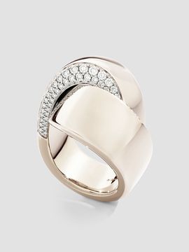 Vhernier Women's Abbraccio 18K White Gold & 0.67 TCW Diamond Ring