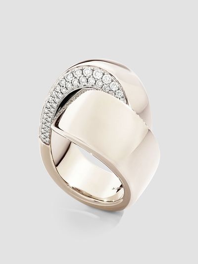 Vhernier Women's Abbraccio 18K White Gold & 0.67 TCW Diamond Ring