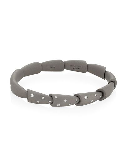 Vhernier Women's Calla Media Titanium & 0.18 TCW Diamond Bracelet