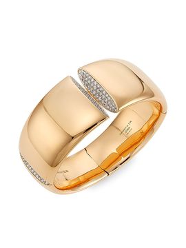 Vhernier Women's Eclisse 18K Rose Gold & 2.42 TCW Diamond Pavé Medio Bracelet