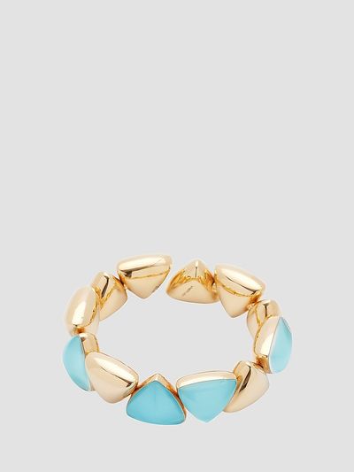 Vhernier Women's Freccia 18K Rose Gold, Turquoise & Rock Crystal Bracelet