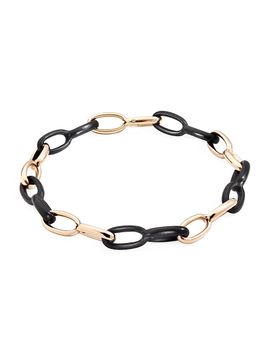 Vhernier Women's Ottovolante 18K Rose Gold, Ebony & Diamond Chain Necklace