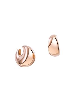 Vhernier Women's Pirouette 18K Rose Gold Domed Clip-On Earrings