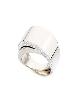 Vhernier Women's Tourbillon 18K White Gold & 1.06 TCW Diamond Wrap Ring