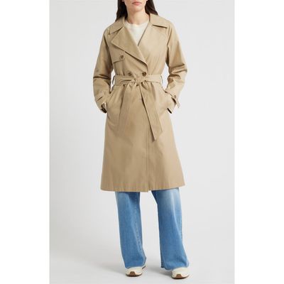 Via Spiga Via Spiga Double Breasted Water Repellent Trench Coat