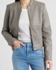 Via Spiga Via Spiga Front Zip Faux Leather Jacket - 4