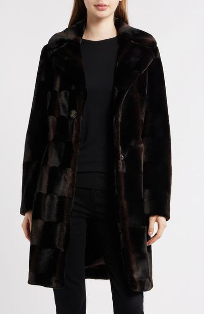 Via Spiga Via Spiga Reefer Faux Fur Longline Coat