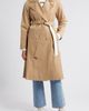 Via Spiga Via Spiga Water Repellent Double Breasted Cotton Blend Trench Coat - 1