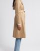 Via Spiga Via Spiga Water Repellent Double Breasted Cotton Blend Trench Coat - 3