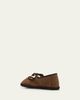Vibi Venezia Brigitte Wool-Blend Herringbone Mary Jane Flats - 2