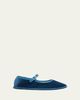 Vibi Venezia Timeless Delfina Velvet Mary Janes - 1