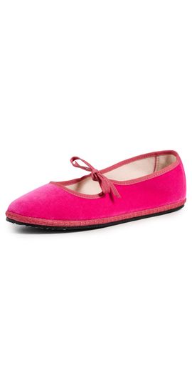ViBi VENEZiA ViBi VENEZiA Brigitte Velvet Mary Janes Flats Burano