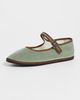 ViBi VENEZiA ViBi VENEZiA Velvet Mary Janes with Swarovski Buckle Salvia - 2