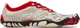 Vibram FiveFingers Vibram FiveFingers Off-White & Red Seeya LS EVO Sneakers