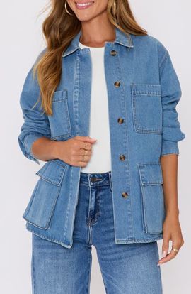 VICI Collection VICI Collection Blair Belted Denim Jacket