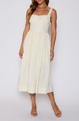 VICI Collection VICI Collection Callie Fit & Flare Milkmaid Sundress (Nordstrom Exclusive)