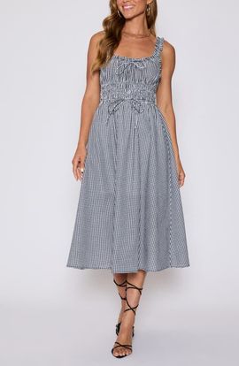 VICI Collection VICI Collection Georgia Gingham Fit & Flare Dress (Nordstrom Exclusive)