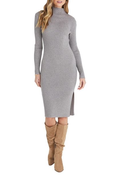 VICI Collection VICI Collection Mock Neck Long Sleeve Sweater Dress