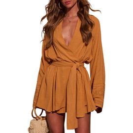 VICI Collection VICI Collection Monaco Mood Stretch Cotton Faux Wrap Top