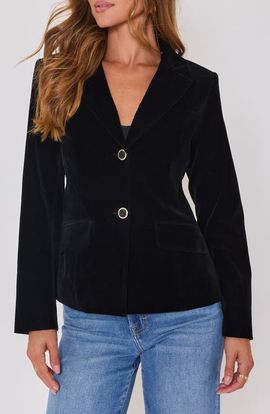 VICI Collection VICI Collection Polished Way Velvet Blazer