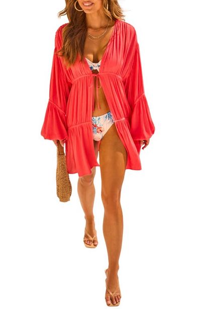 VICI Collection VICI Collection Senara Ruched Cover-Up Duster
