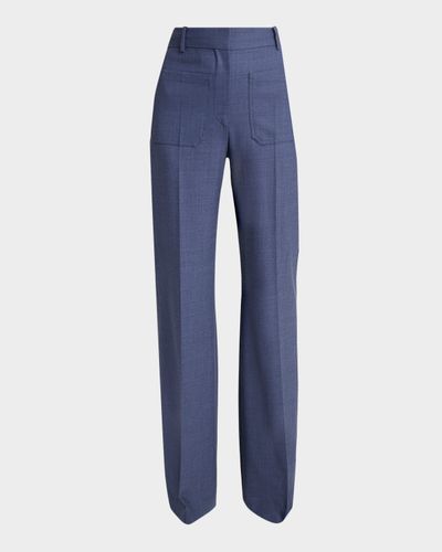 Victoria Beckham Alina High-Rise Wide-Leg Trousers