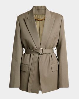 Victoria Beckham Belted Tailored Jacket