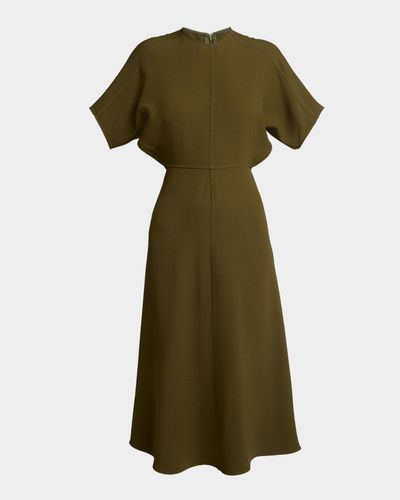 Victoria Beckham Eleanor A-Line Midi Dress