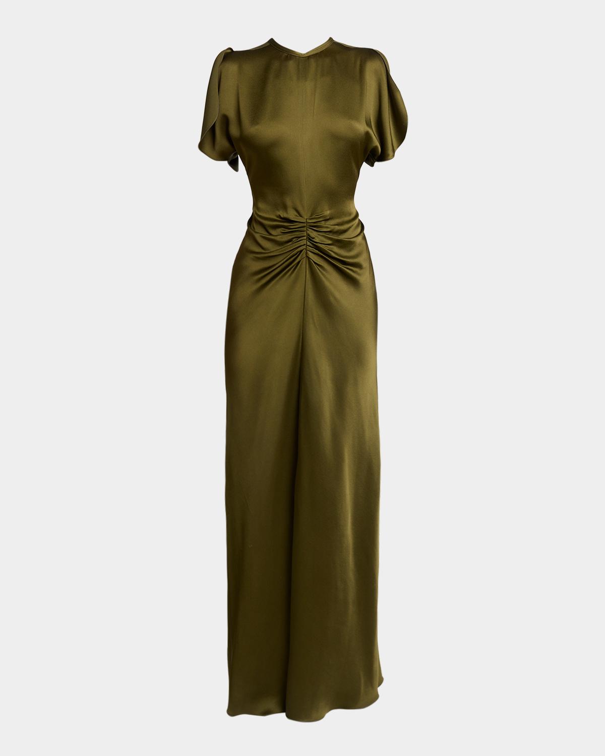 Victoria Beckham Isabella Satin Column Gown