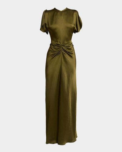 Victoria Beckham Isabella Satin Column Gown