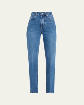 Victoria Beckham Julia High-Rise Straight-Leg Jeans
