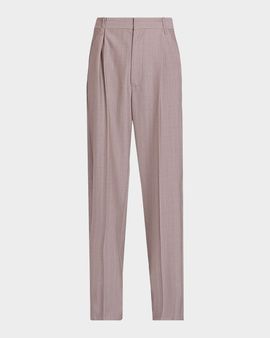 Victoria Beckham Pleated Waist Wide-Leg Trousers