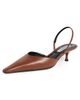 Victoria Beckham Victoria Beckham 45mm Sloan Halter Back Heels Dark Tan - 1