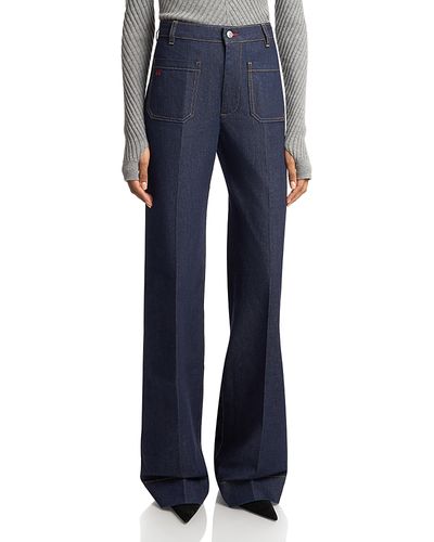 Victoria Beckham Victoria Beckham Alina 34 Patch Pocket Jeans in Indigo Rinse