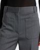 Victoria Beckham Victoria Beckham Alina herringbone virgin wool wide-leg pants - 3