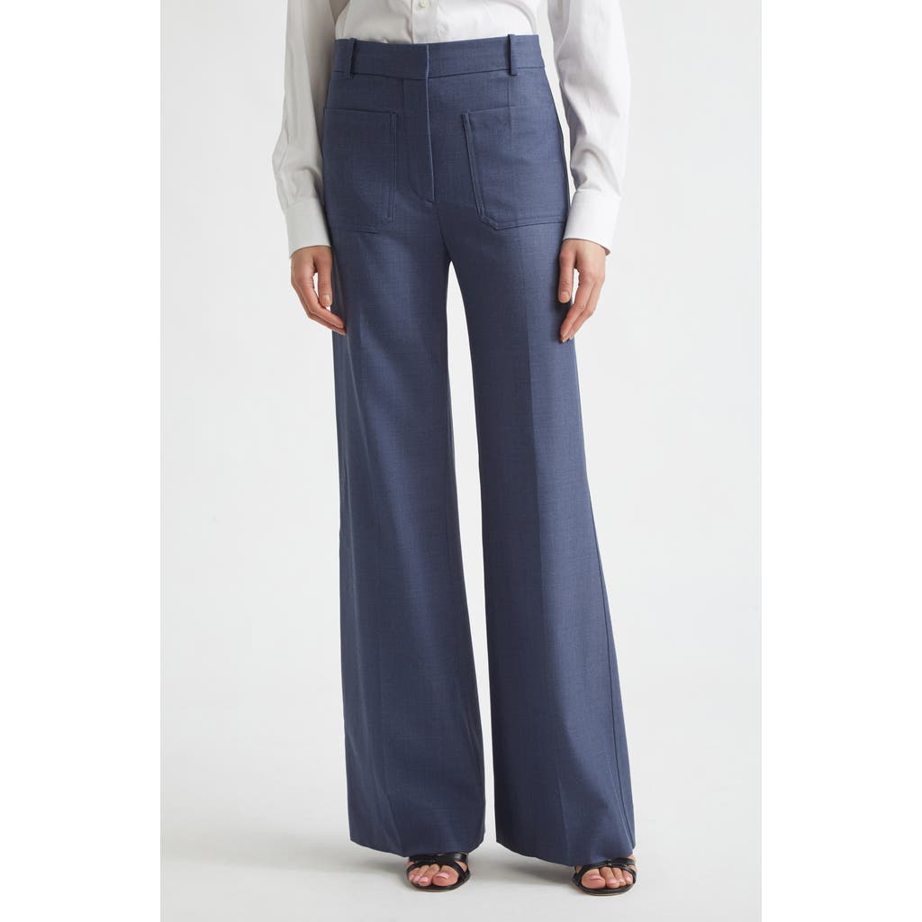 Victoria Beckham Victoria Beckham Alina High Waist Stretch Flare Pants