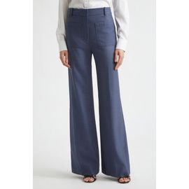 Victoria Beckham Victoria Beckham Alina High Waist Stretch Flare Pants