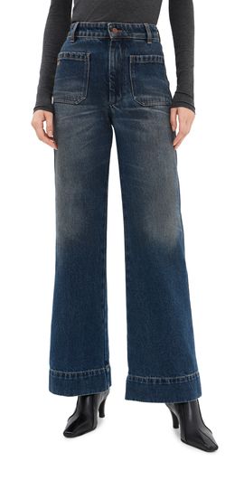 Victoria Beckham Victoria Beckham Alina Jeans Dark Vintage Wash