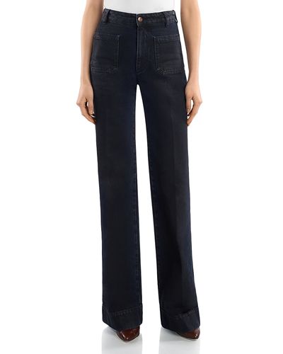 Victoria Beckham Victoria Beckham Alina Straight Leg Jeans in Ink Blue