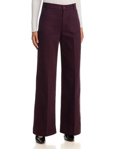 Victoria Beckham Victoria Beckham Alina Wide Leg Jeans in Acai