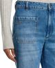 Victoria Beckham Victoria Beckham Alina Wide Leg Jeans in Worn Blue Wash - 5