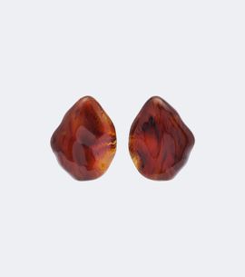 Victoria Beckham Victoria Beckham Ambra gold-plated clip-on earrings