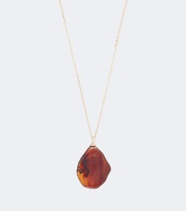 Victoria Beckham Victoria Beckham Ambra gold-plated pendant necklace